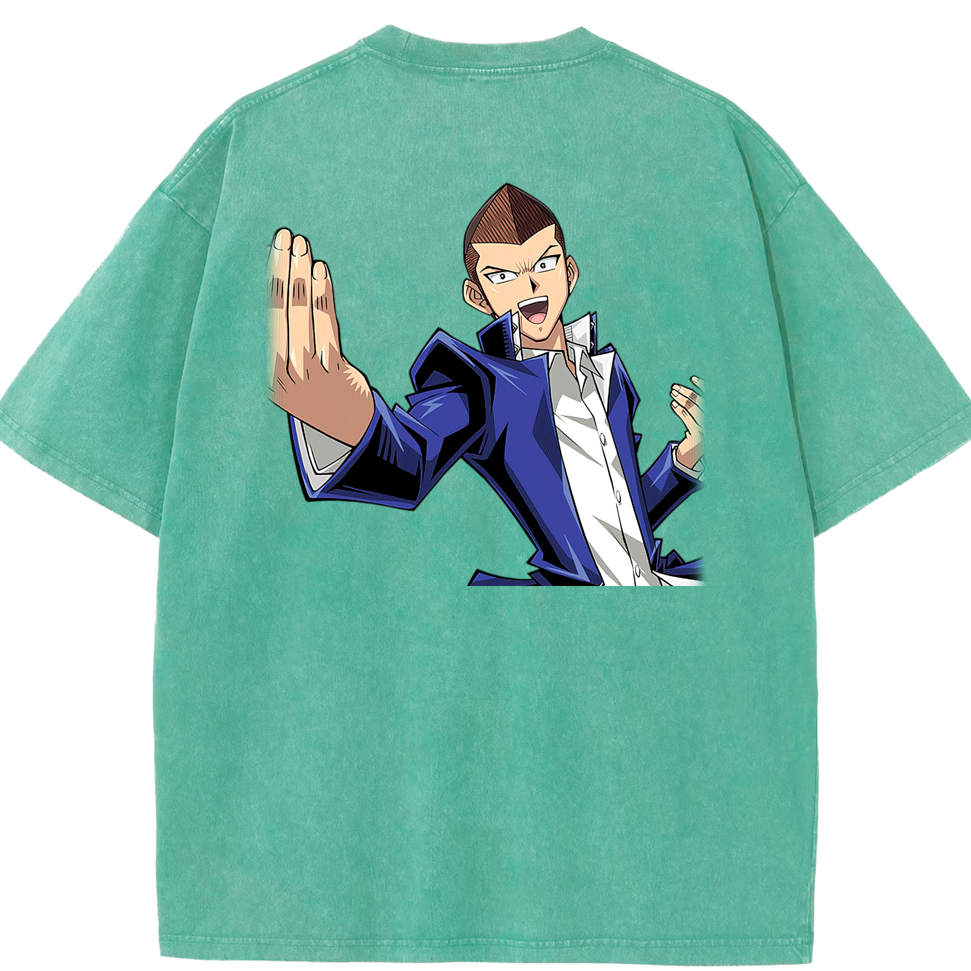 （画像用） 遊☆戯☆王 Yu-Gi-Oh! 綿100% ヴィンテージ風 半袖Tシャツ（背面プリント）